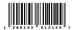 1200143812129 barcode