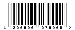 1220000270008 barcode