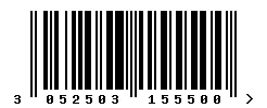 EAN barcode 3052503155500