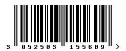 EAN barcode 3052503155609