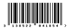 upc 3138522041854 barcode image