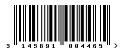 EAN barcode number 3145891004465