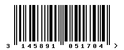 upc 3145891051704 barcode image