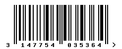 3147754035364 barcode
