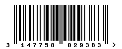 3147758029383 barcode