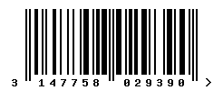 EAN barcode number 3147758029390