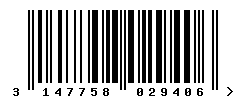 upc 3147758029406 barcode image