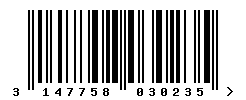 upc 3147758030235 barcode image