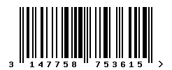 3147758753615 barcode