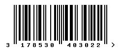 EAN 3178530403022 barcode image