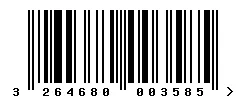 EAN 3264680003585 barcode image