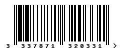 EAN barcode 3337871320331