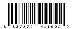 upc 3337872411922 barcode image