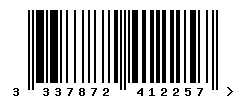 upc 3337872412257 barcode image