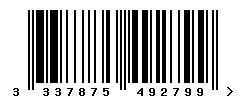 EAN barcode 3337875492799