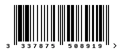 EAN barcode 3337875508919