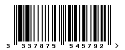 upc 3337875545792 barcode image