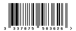 upc 3337875583626 barcode image