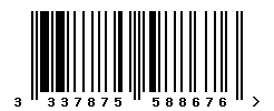 upc 3337875588676 barcode image