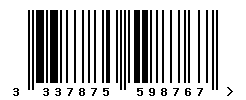upc 3337875598767 barcode image
