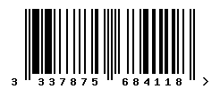 upc 3337875684118 barcode image