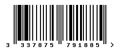 upc 3337875791885 barcode image