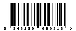 EAN barcode number 3346130009313