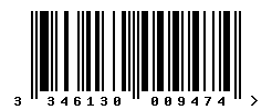 EAN barcode number 3346130009474