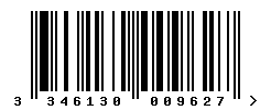 upc 3346130009627 barcode image