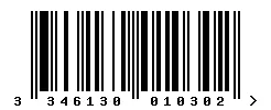 EAN barcode 3346130010302