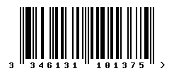 EAN barcode number 3346131101375