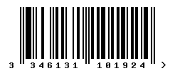 EAN barcode number 3346131101924