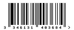EAN barcode 3346131403684