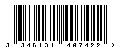 upc 3346131407422 barcode image