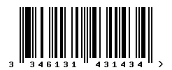EAN 3346131431434 barcode image