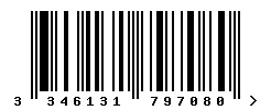 EAN barcode 3346131797080