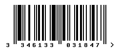 EAN barcode 3346133031847
