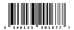 upc 3346133201677 barcode image