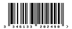 EAN barcode 3346133202490