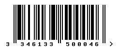 EAN barcode 3346133500046