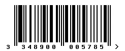EAN barcode 3348900005785