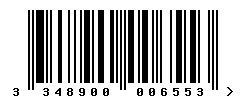 EAN barcode 3348900006553