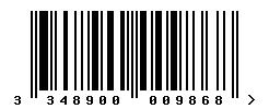 EAN barcode 3348900009868