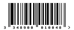 EAN barcode 3348900010048