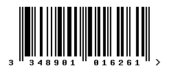upc 3348901016261 barcode image
