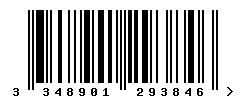 upc 3348901293846 barcode image