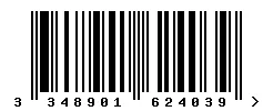 EAN barcode 3348901624039