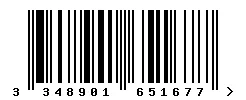 3348901651677 barcode