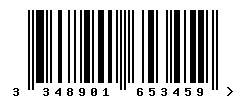 EAN barcode 3348901653459