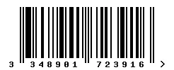EAN barcode 3348901723916